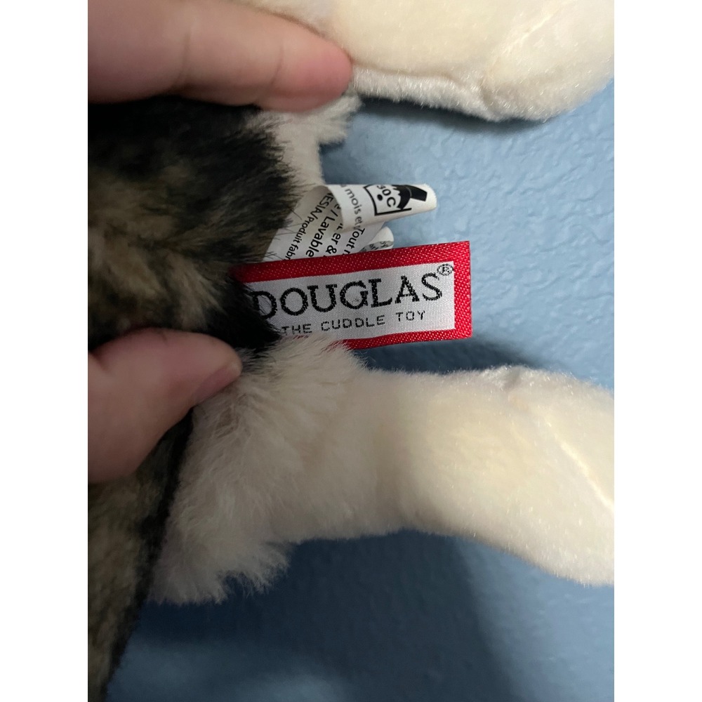 Douglas Cuddle‎ Toy Husky Plush Stuffed Animal Grey White Dog 12 Inch - Picture 3 of 4